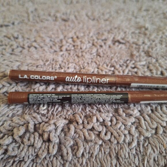 2 PK L.A. Colors Auto Lip Liner Shea Butter Enriched COCOA Brown CAL568A - Picture 4 of 5